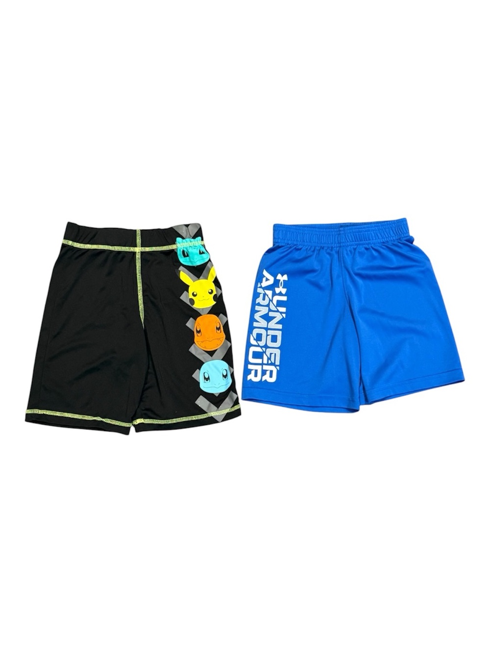 Under Armour Blue and Pokémon Black Athletic Shorts